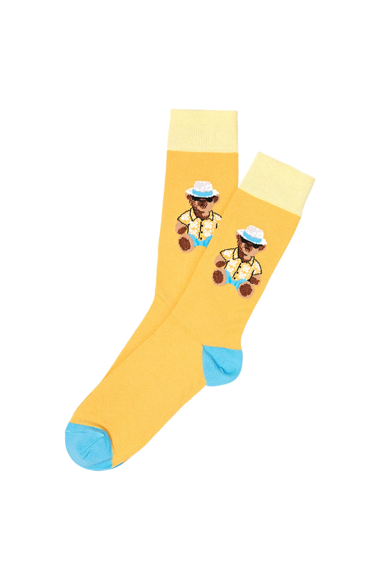 Chaussettes Teddy Jaune – Image 2