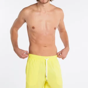 Short de bain uni Vanille