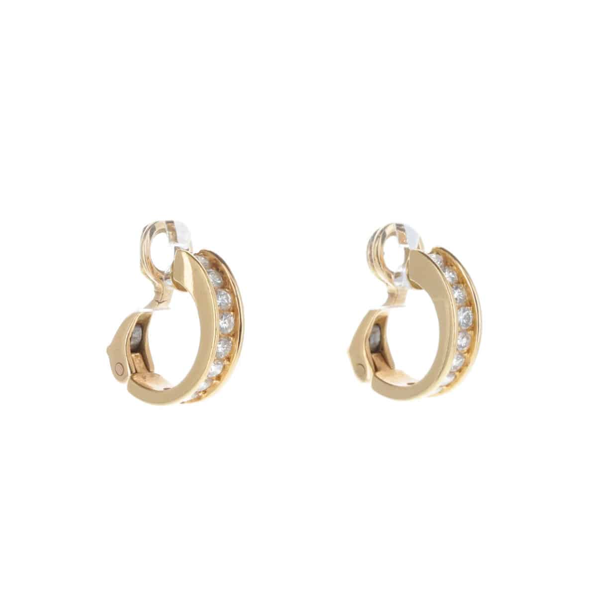 Boucles d’Oreilles Créoles Chaumet Diamants – Image 3
