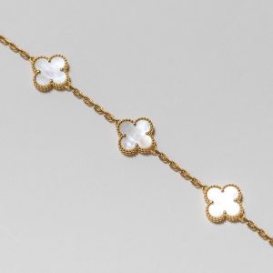 Bracelet Van Cleef Alhambra Nacre et Or jaune
