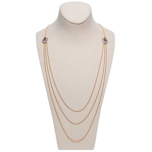 Sautoir Bulgari “Cuore” Or Rose et Nacre