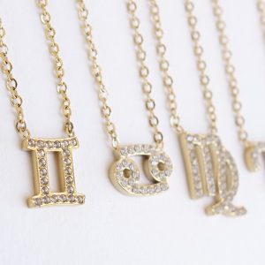 Collier zodiaque zircon