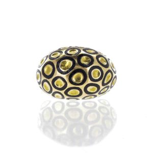 Bague Van Cleef & Arpels Or Jaune et Email