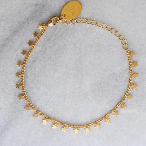 Bracelet Little Star Bracelet fin plaqué or petites étoiles