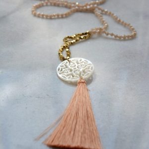 SAUTOIR PURE NOOR  “BOHEMIAN MOOD” – Estampe en nacre